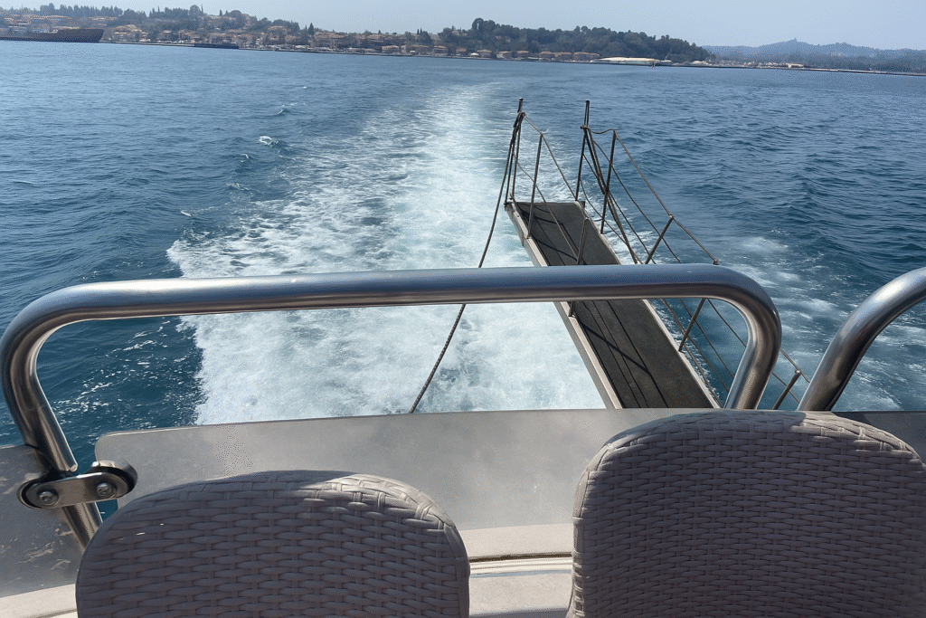 Saranda to Corfu ferry route