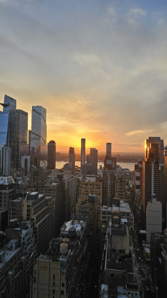 NYC view from hotel room